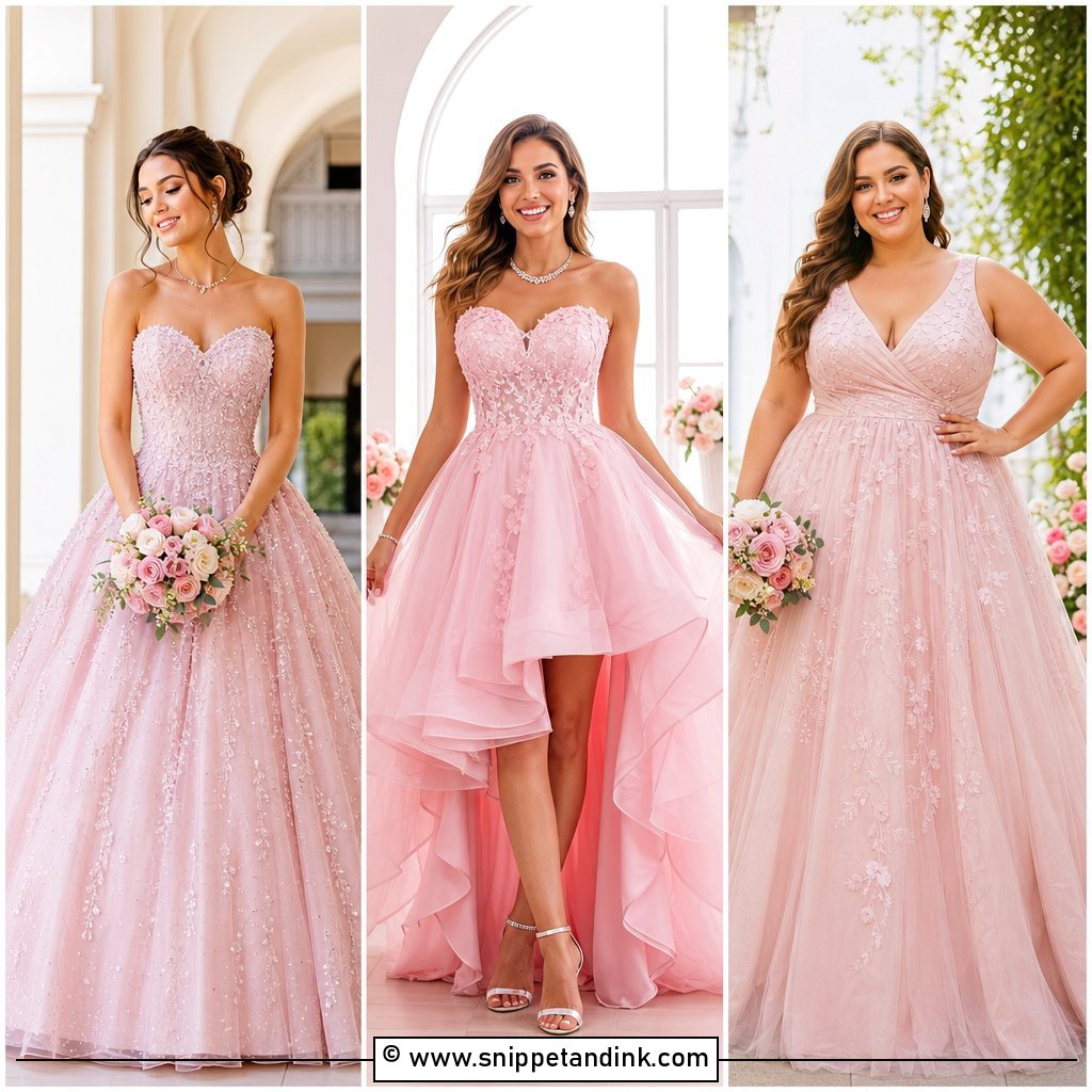 35 Pink Wedding Dress Ideas For Romantic Modern Brides