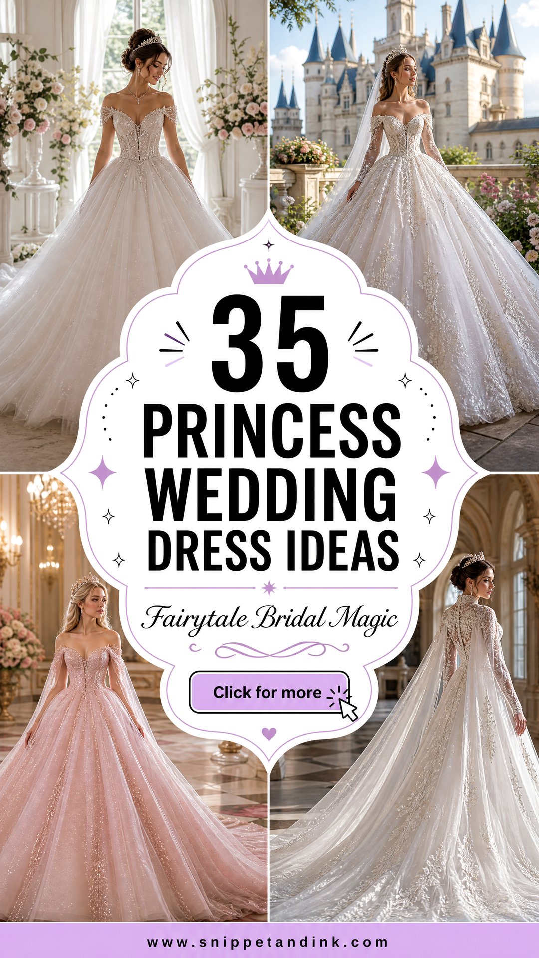 35 Princess Wedding Dress Ideas for Fairytale Brides - 35 Princess Wedding Dress Ideas for Fairytale Brides