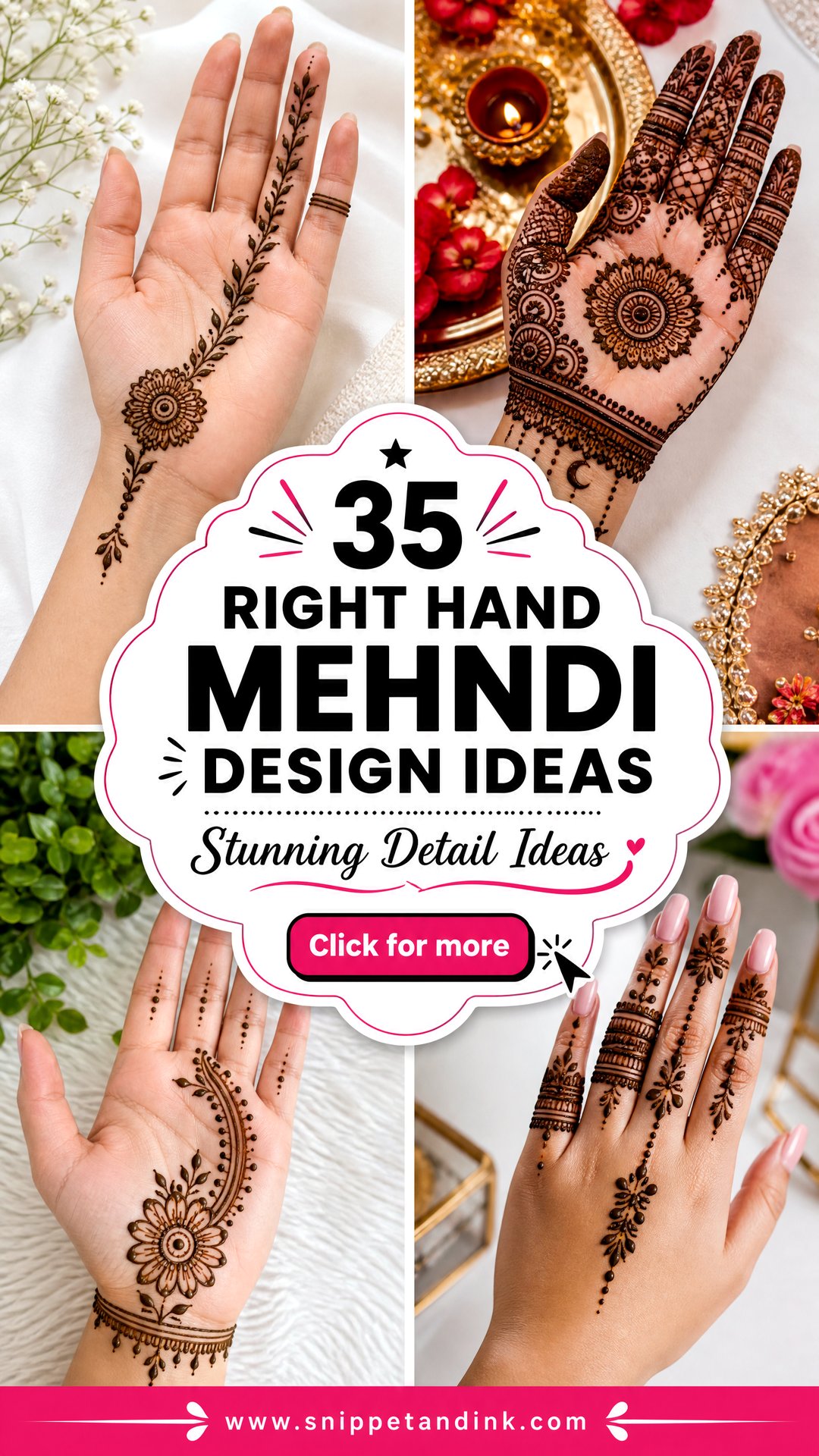 35 Right Hand Mehndi Design Ideas For Stunning Detail - 35 Right Hand Mehndi Design Ideas For Stunning Detail