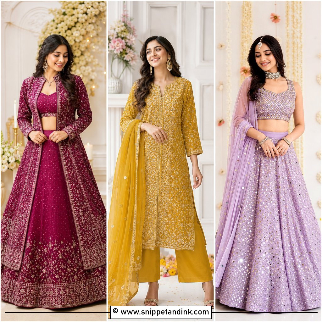 35 Roka Ceremony Outfits For Elegant Bride-To-Be Style