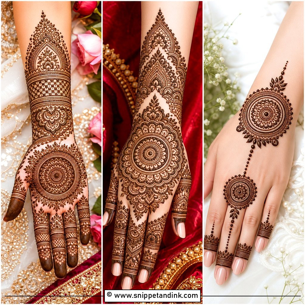 35 Round Mehndi Design Ideas For Pretty Center Motifs