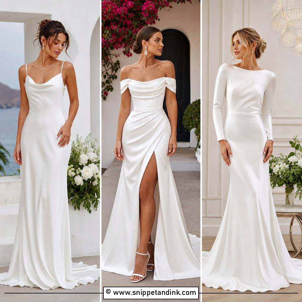 35 Satin Wedding Dress Ideas For Luxe Modern Brides