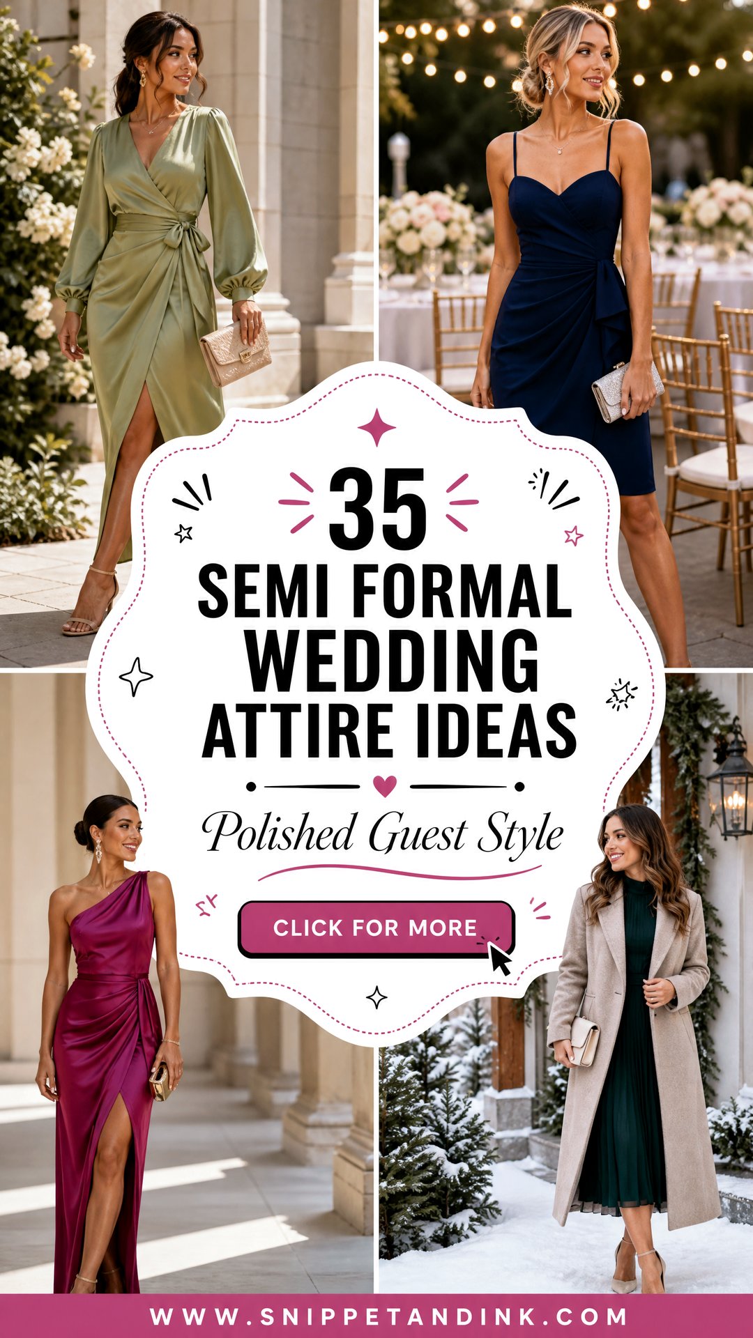 35 Semi Formal Wedding Attire Ideas for Polished Guests - 35 Semi Formal Wedding Attire Ideas for Polished Guests