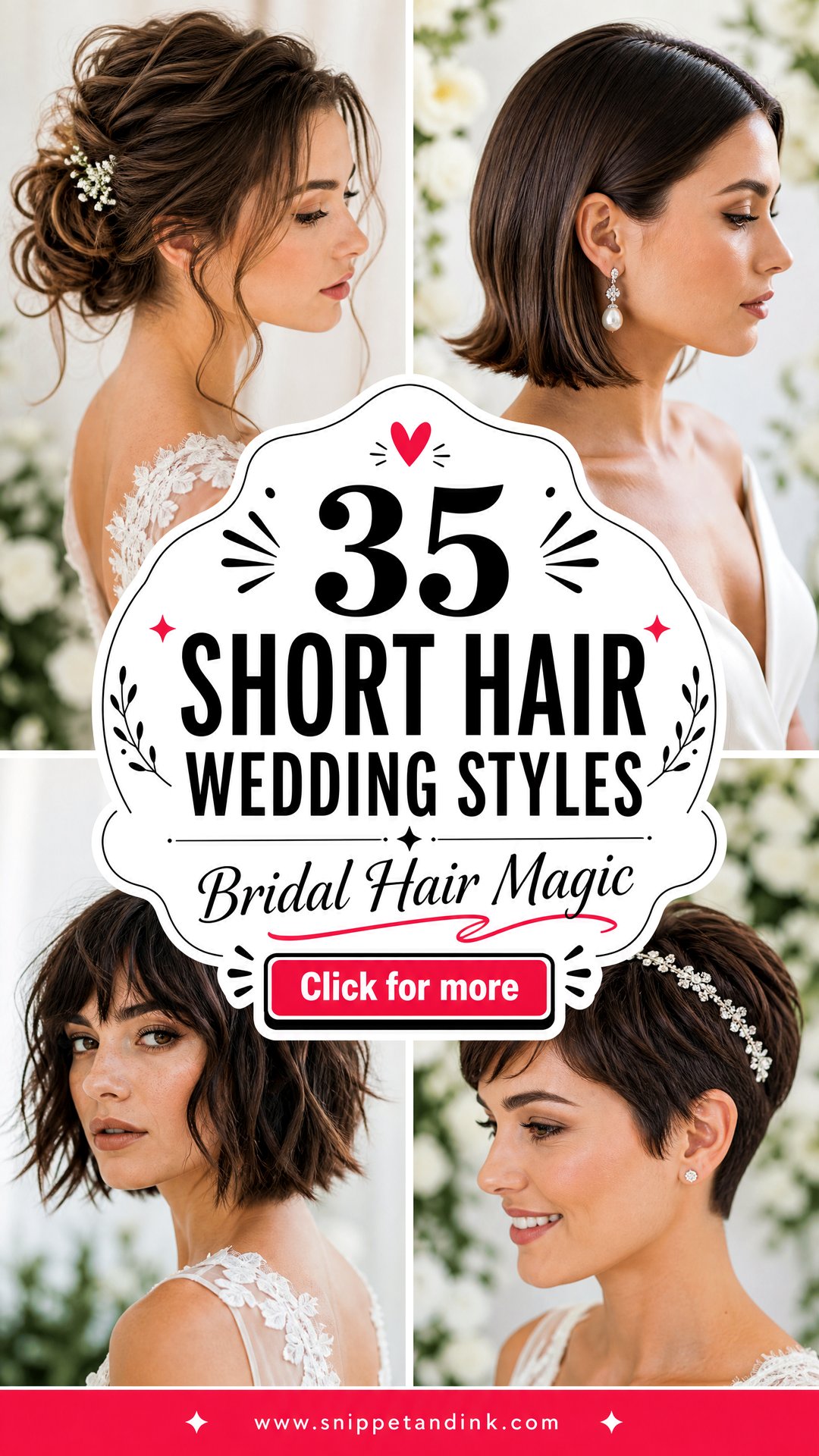 35 Short Hair Wedding Styles Brides Will Love In 2026 - 35 Short Hair Wedding Styles Brides Will Love In 2026