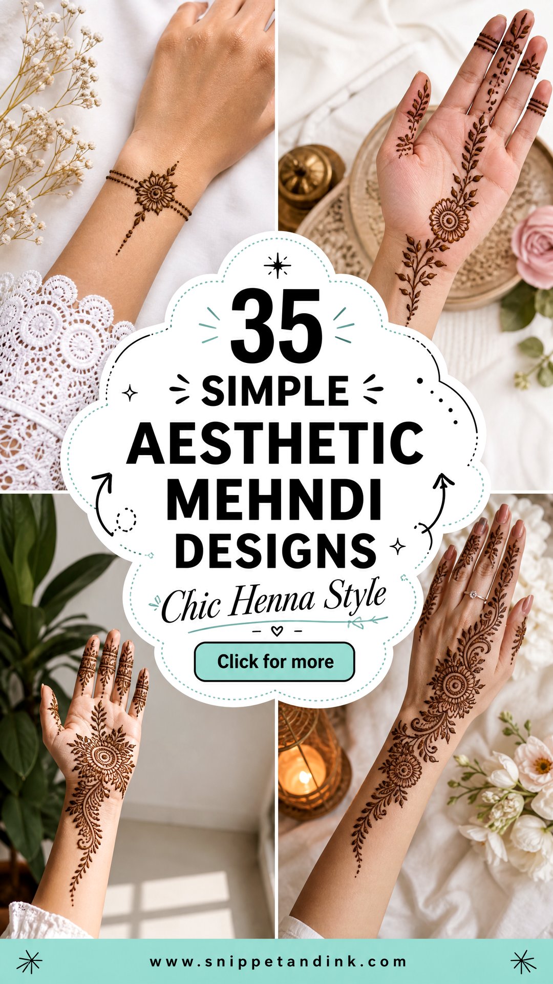 35 Simple Aesthetic Mehndi Designs For Chic Hands - 35 Simple Aesthetic Mehndi Designs For Chic Hands