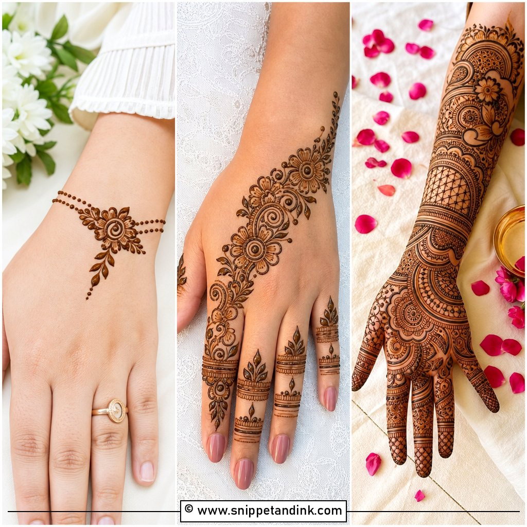 35 Simple Aesthetic Mehndi Designs For Chic Hands