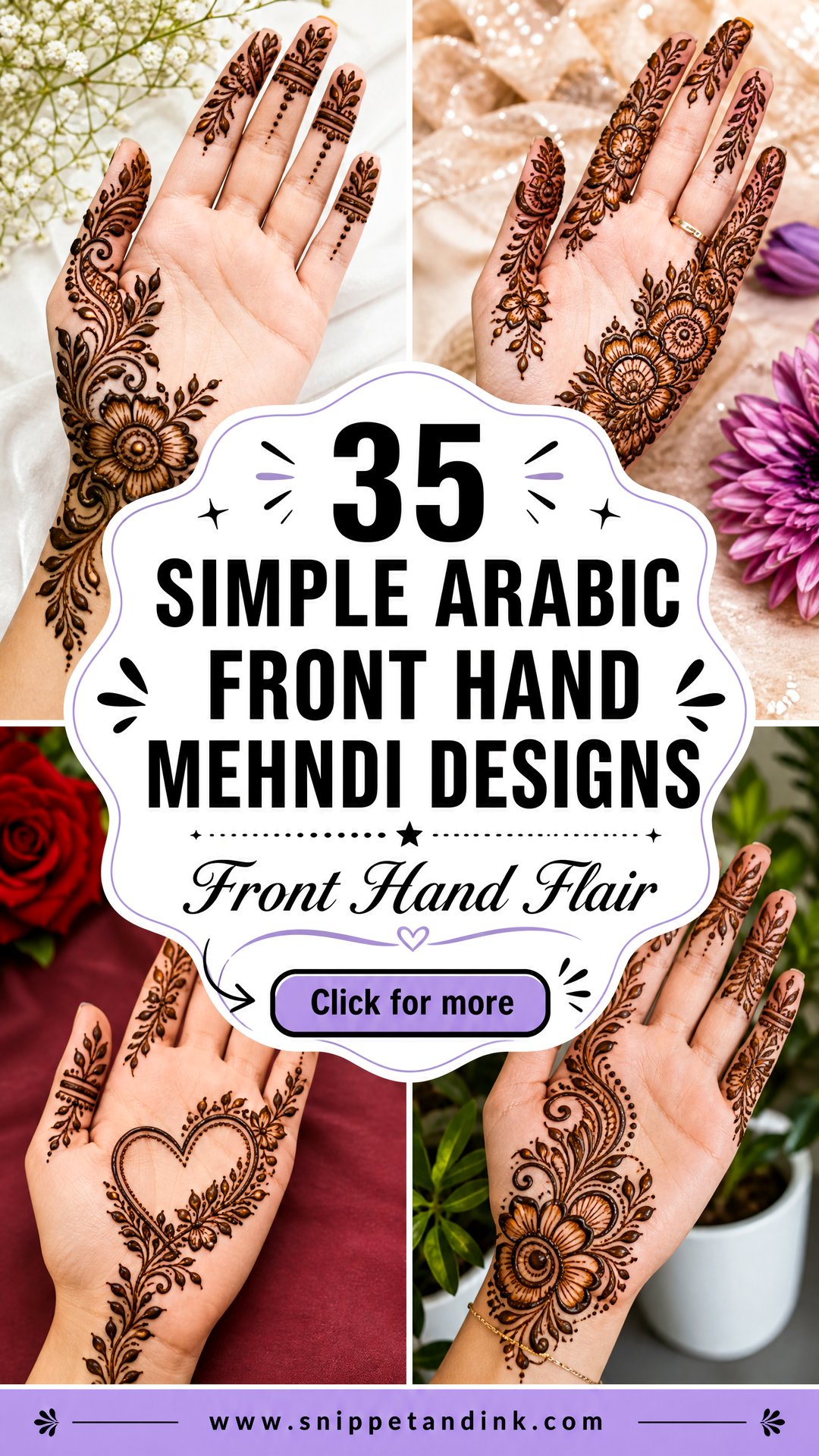 35 Simple Arabic Front Hand Mehndi Designs To Try Now - 35 Simple Arabic Front Hand Mehndi Designs To Try Now