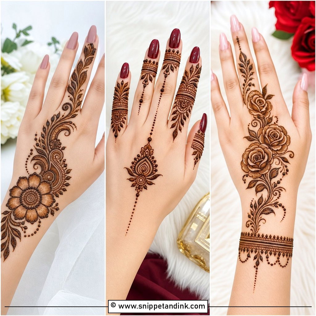 35 Simple Beautiful Back Hand Mehndi Designs to Try
