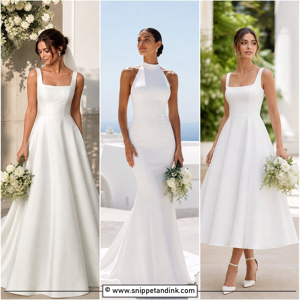 35 Simple Bride Dress Ideas for Chic Minimalist Brides