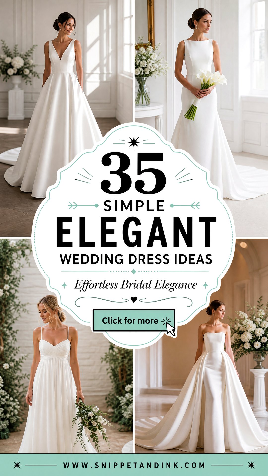35 Simple Elegant Wedding Dress Ideas for Effortless Brides - 35 Simple Elegant Wedding Dress Ideas for Effortless Brides