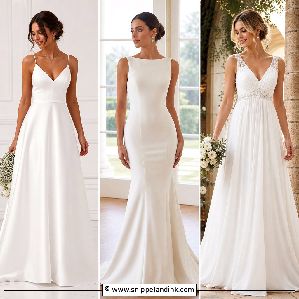 35 Simple Elegant Wedding Dress Ideas for Effortless Brides