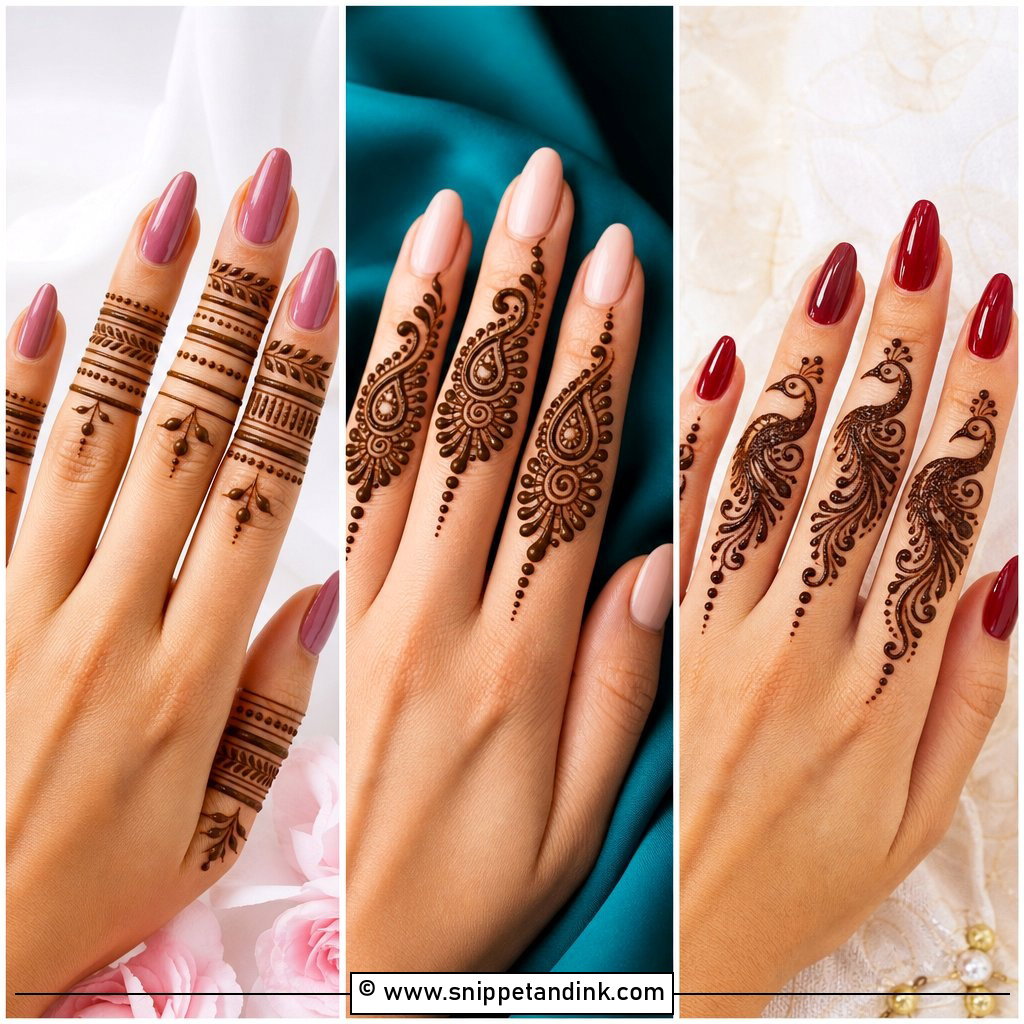 35 Simple Fingers Mehndi Designs for Delicate Detail