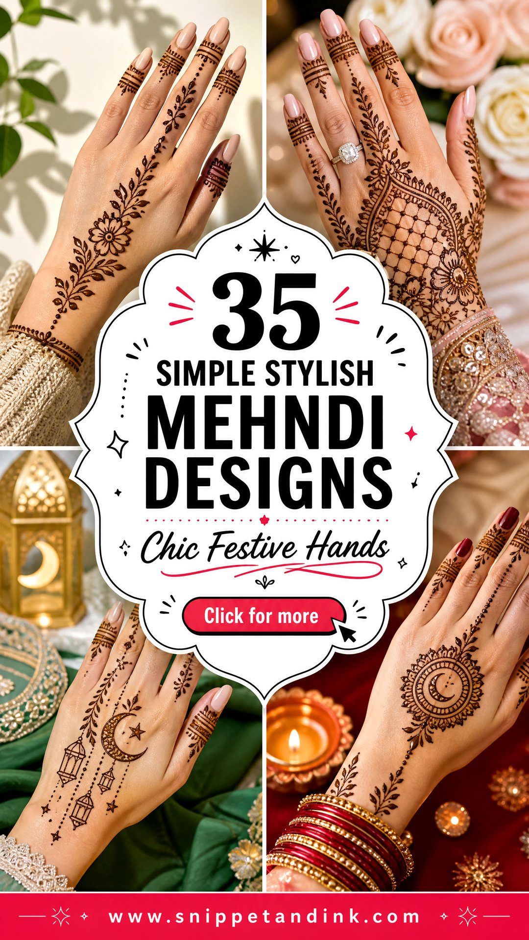 35 Simple Stylish Mehndi Designs for Chic Festive Looks - 35 Simple Stylish Mehndi Designs for Chic Festive Looks
