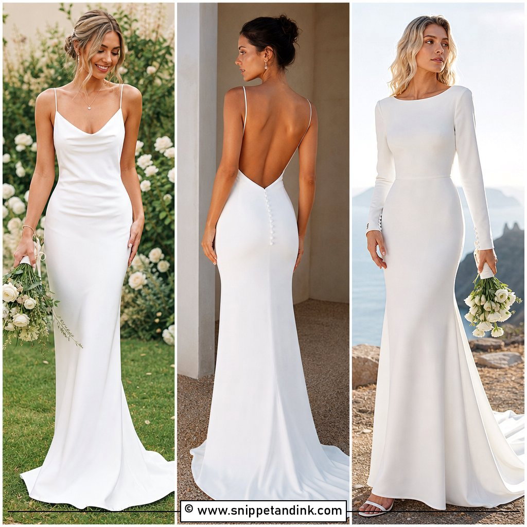 35 Simple Wedding Dress Ideas for Effortless Bridal Style