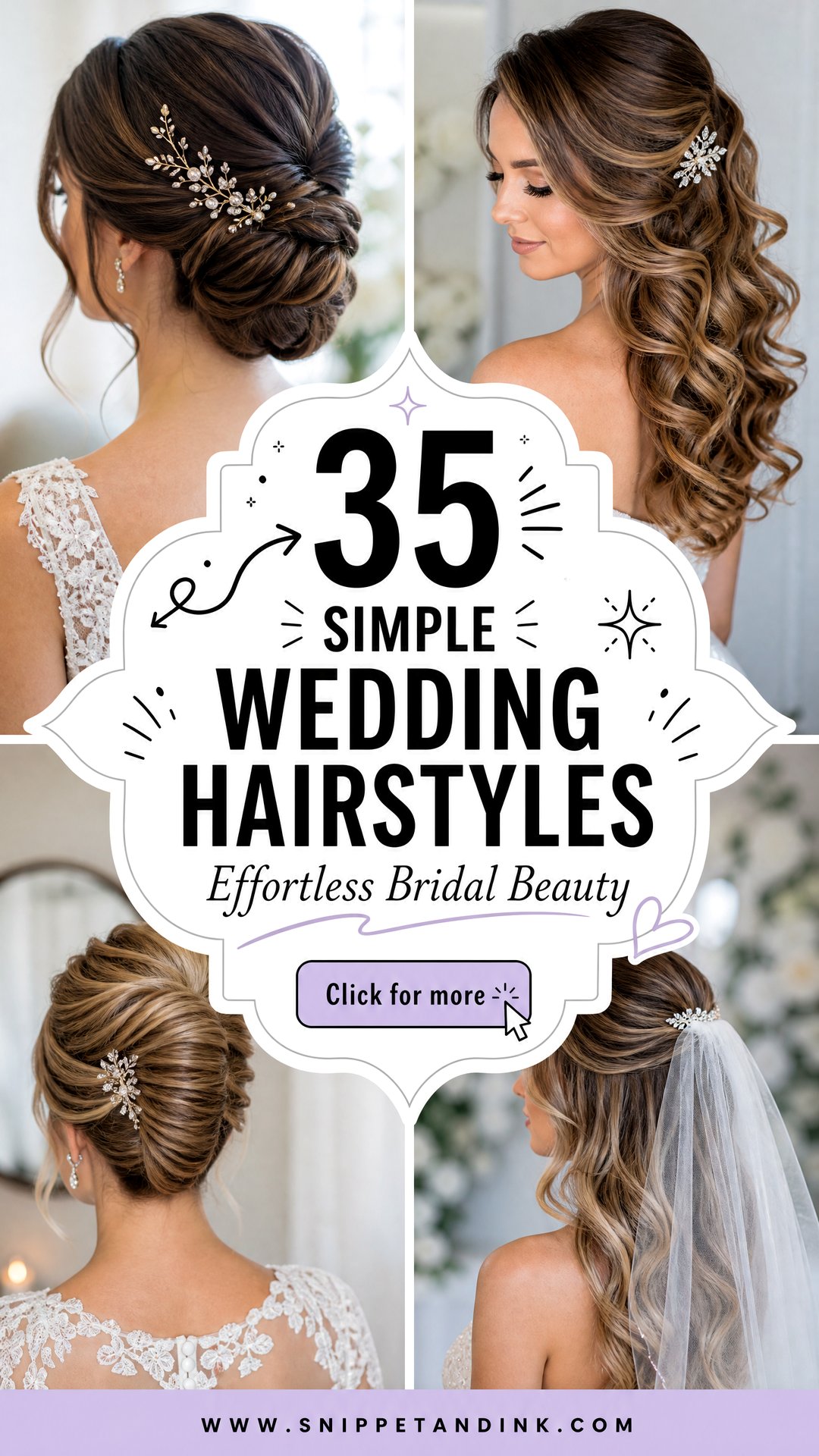 35 Simple Wedding Hairstyles for Effortless Bridal Beauty - 35 Simple Wedding Hairstyles for Effortless Bridal Beauty