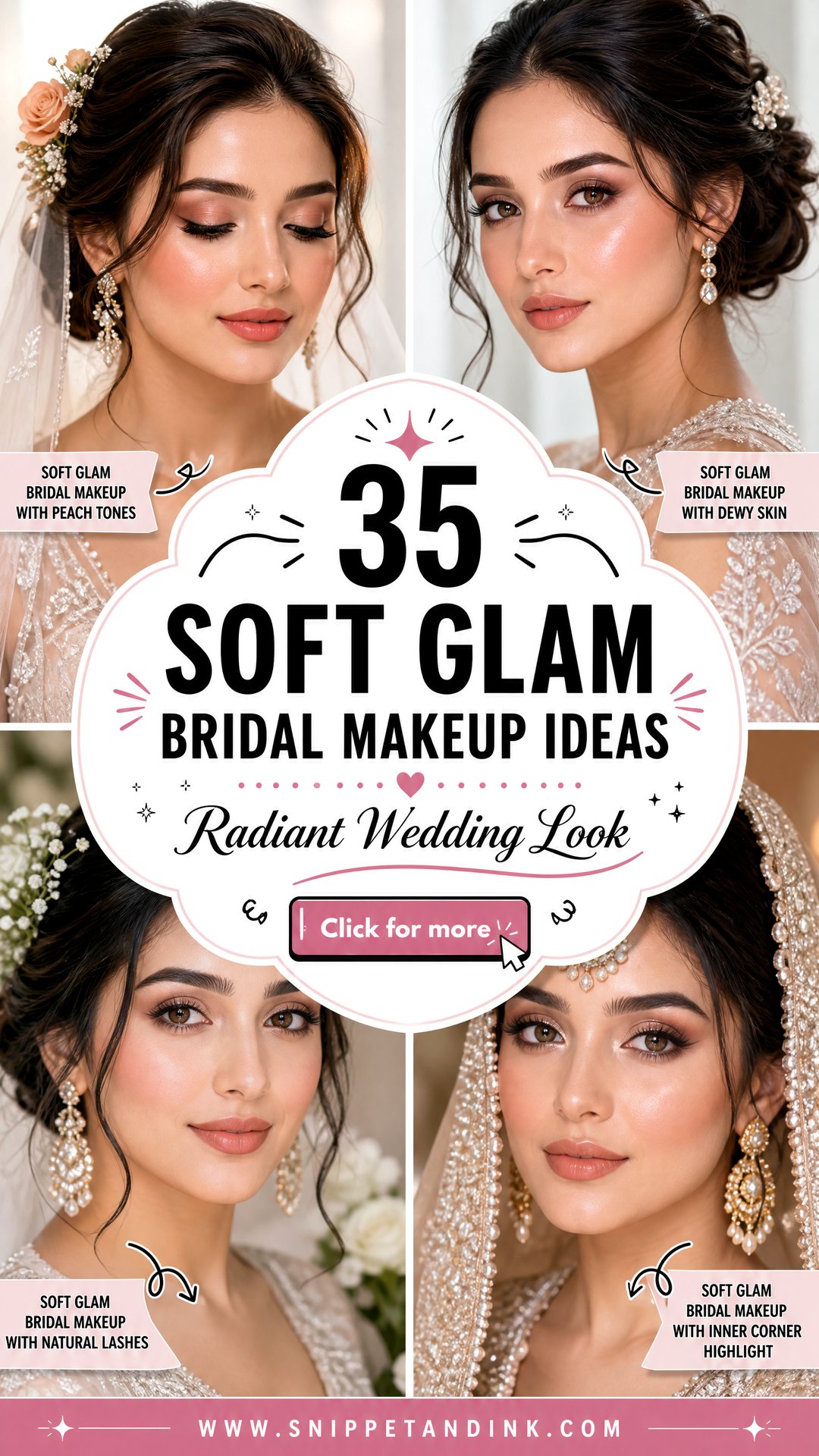35 Soft Glam Bridal Makeup Ideas for a Radiant Wedding Look - 35 Soft Glam Bridal Makeup Ideas for a Radiant Wedding Look