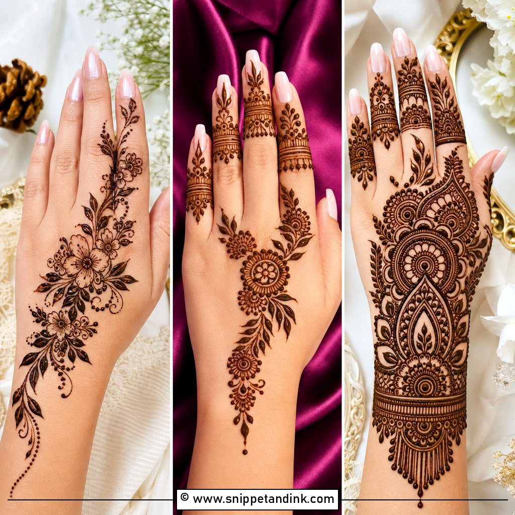 35 Stylish Back Hand Mehndi Designs for Festive Elegance
