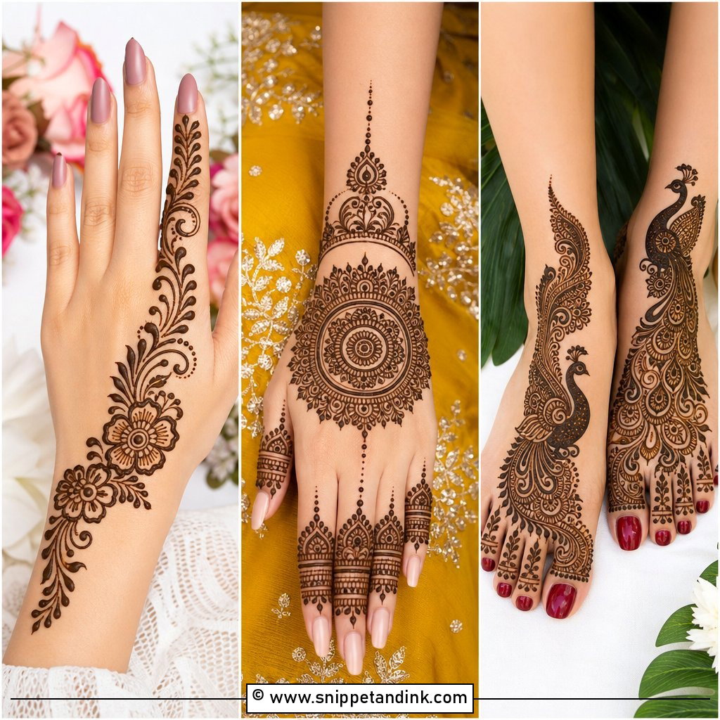 35 Stylish Mehndi Designs for Elegant Modern Hand Art