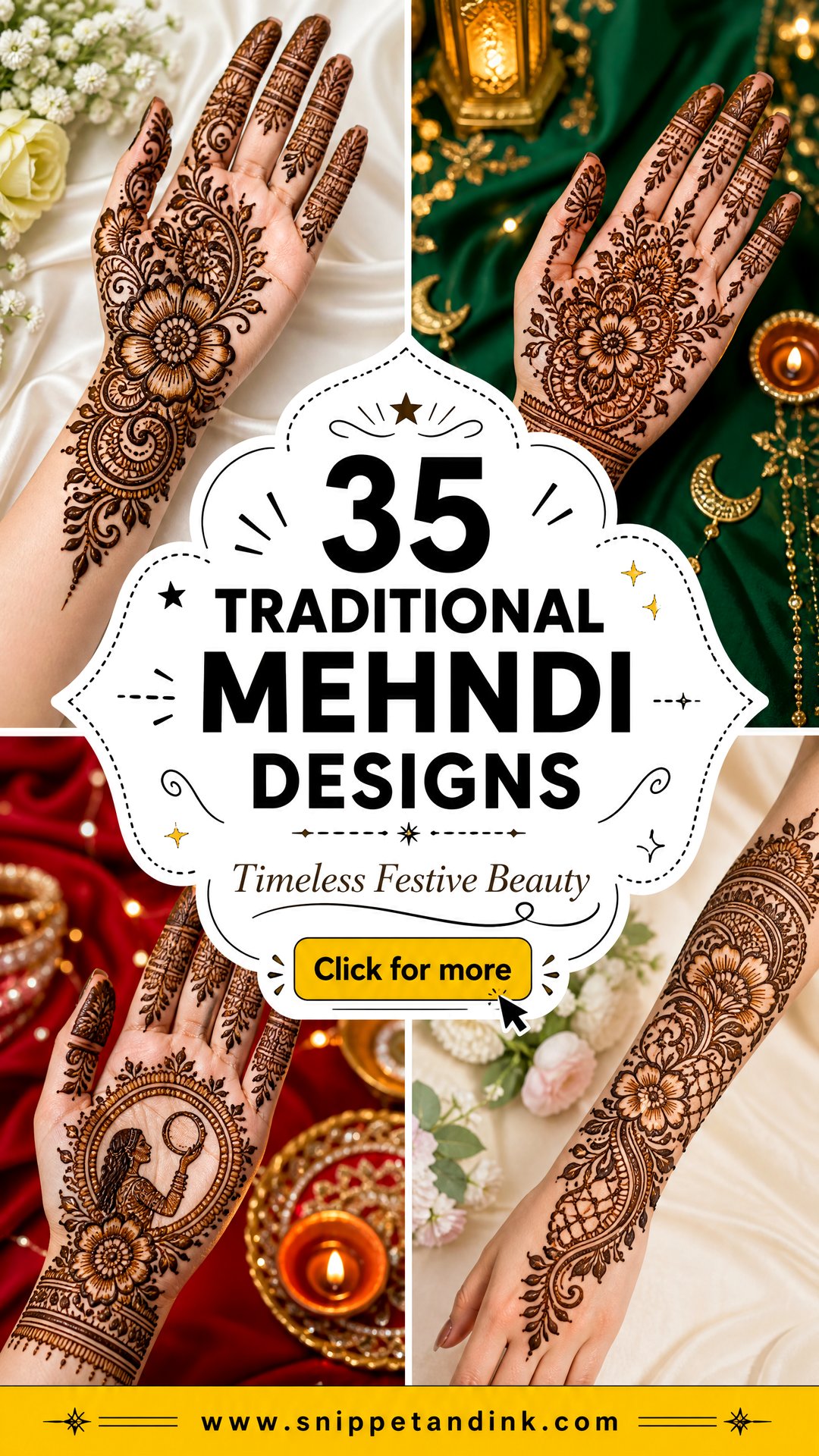 35 Traditional Mehndi Designs for Timeless Festive Beauty - 35 Traditional Mehndi Designs for Timeless Festive Beauty