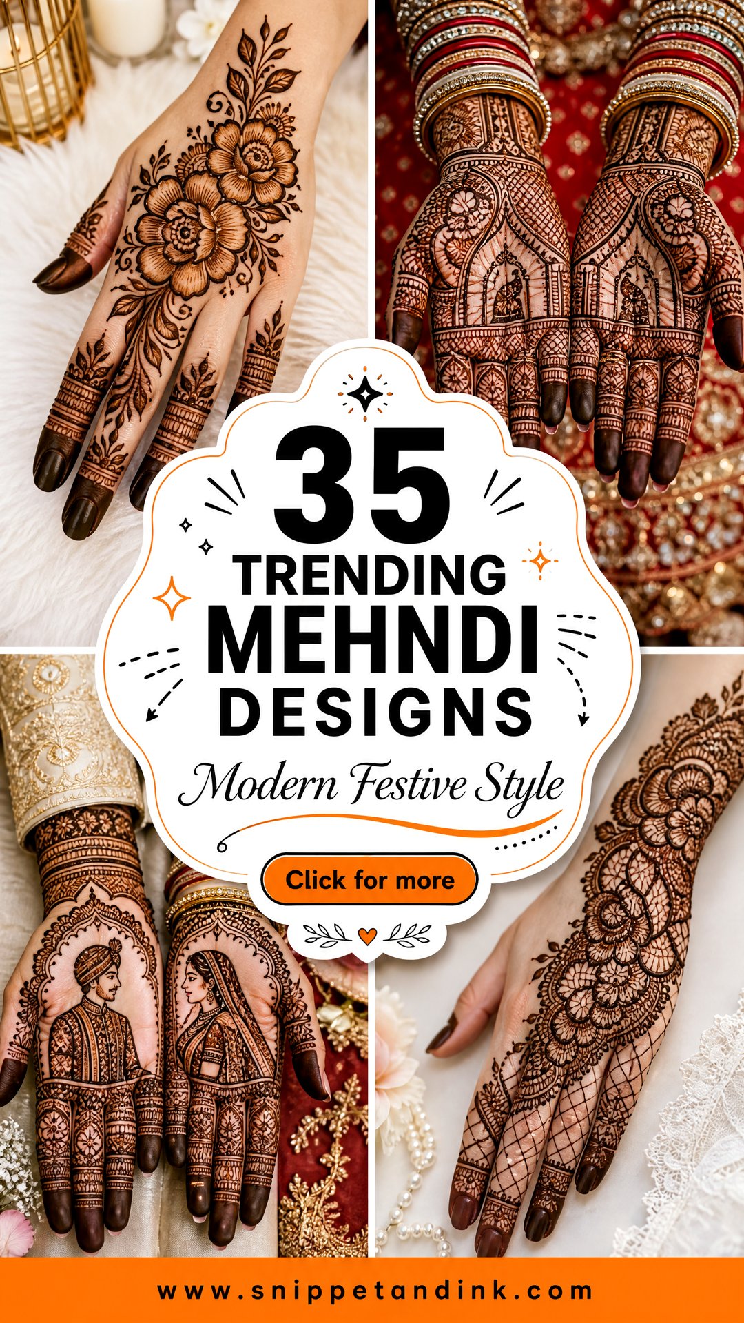 35 Trending Mehndi Designs for Modern Festive Style - 35 Trending Mehndi Designs for Modern Festive Style