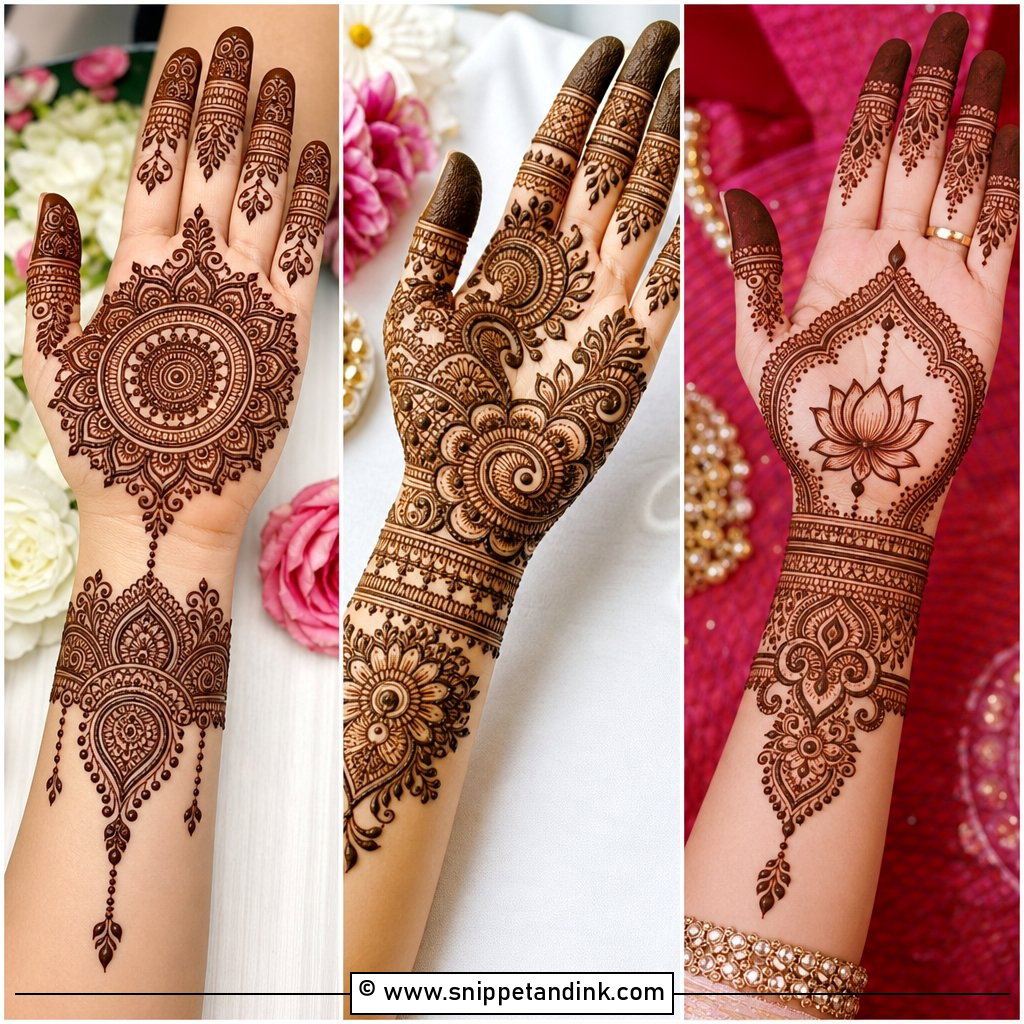 35 Trendy Front Hand Mehndi Designs for Stylish Hands