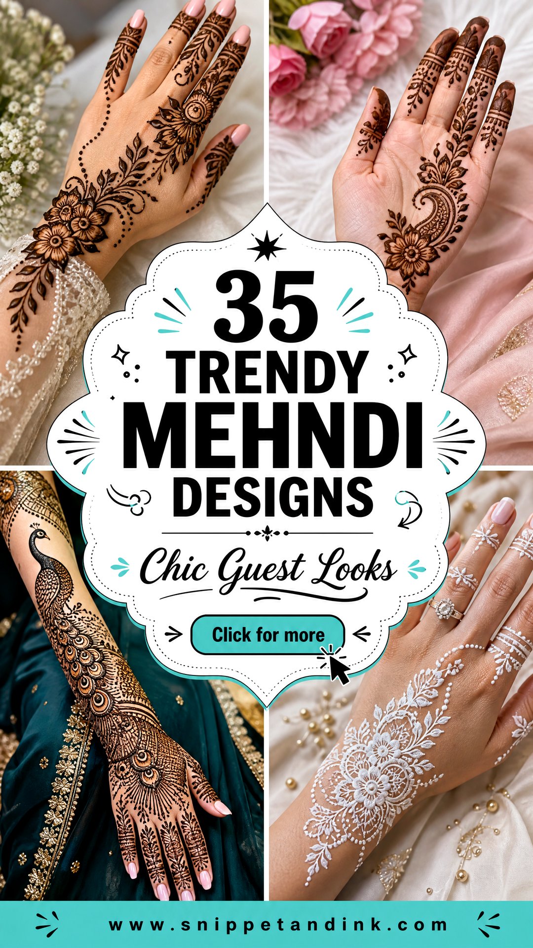 35 Trendy Mehndi Designs for Chic Wedding Guest Looks - 35 Trendy Mehndi Designs for Chic Wedding Guest Looks