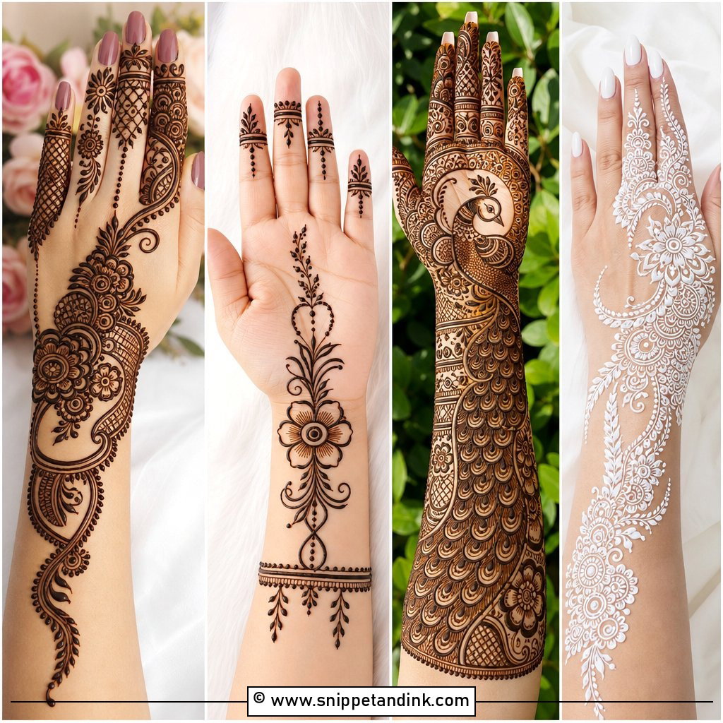 35 Trendy Mehndi Designs for Chic Wedding Guest Looks
