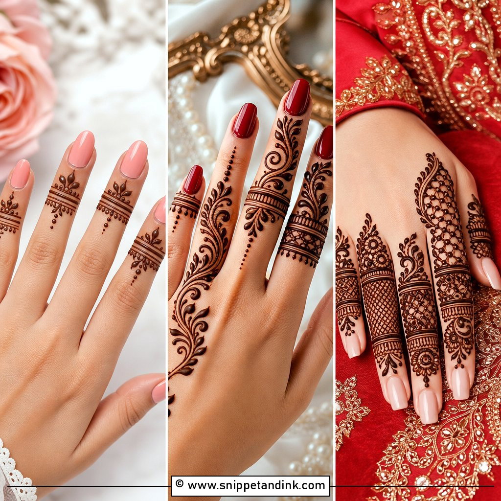 35 Unique Fingers Mehndi Designs for Chic Hand Art