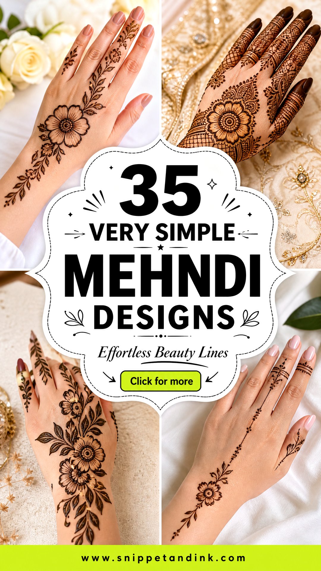 35 Very Simple Mehndi Designs for Effortless Beauty - 35 Very Simple Mehndi Designs for Effortless Beauty