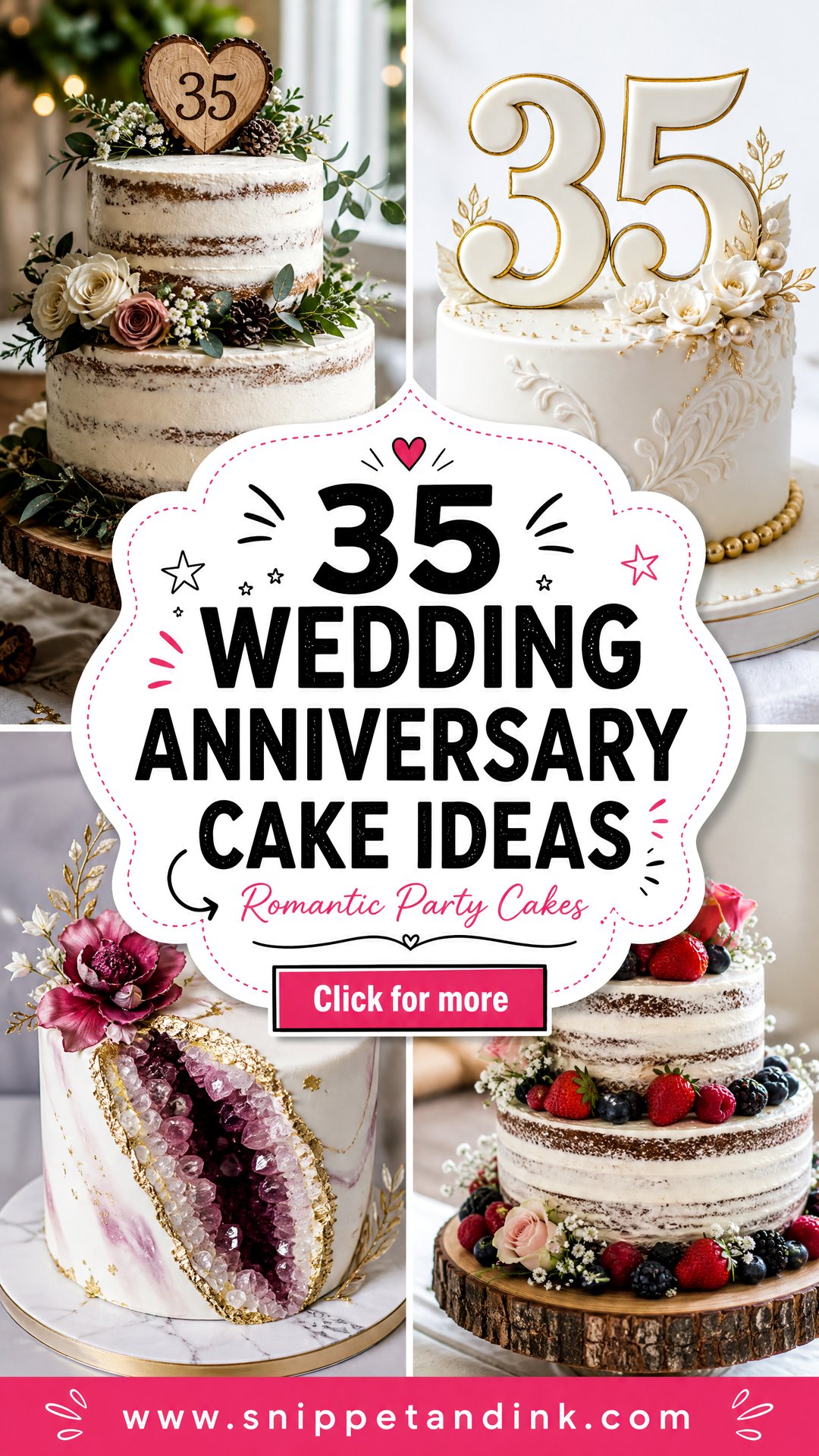 35 Wedding Anniversary Cake Ideas for a Romantic Party - 35 Wedding Anniversary Cake Ideas for a Romantic Party
