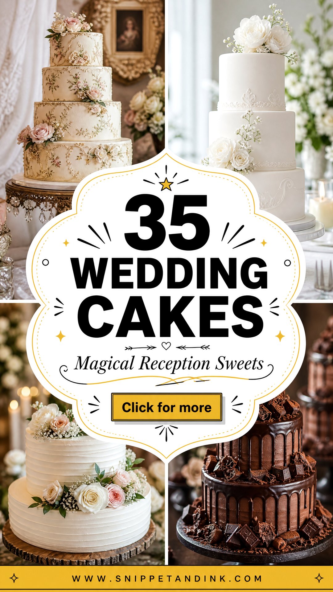 35 Wedding Cakes That Make Your Reception Feel Magical - 35 Wedding Cakes That Make Your Reception Feel Magical