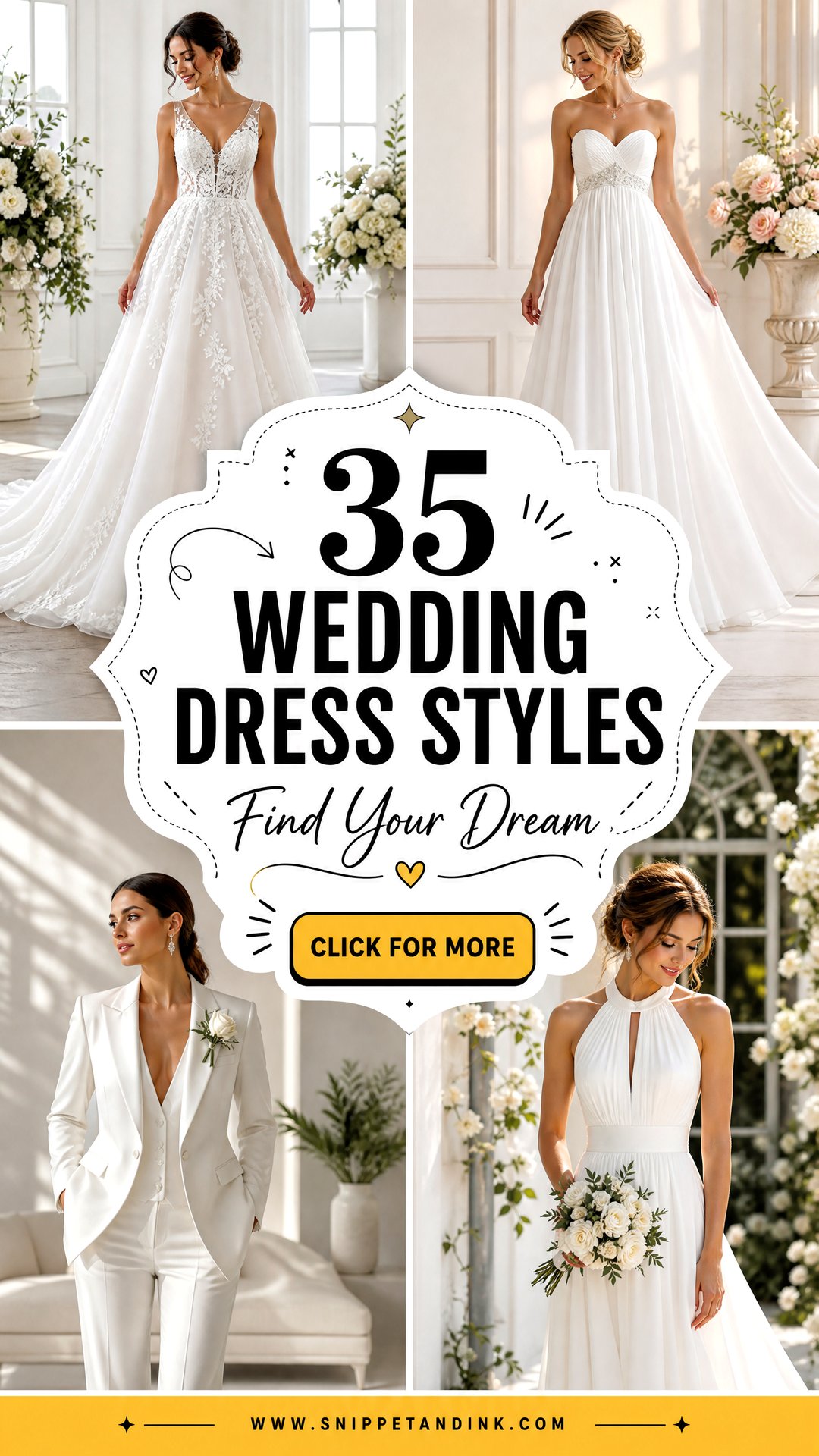 35 Wedding Dress Styles to Find Your Dream Bridal Look - 35 Wedding Dress Styles to Find Your Dream Bridal Look