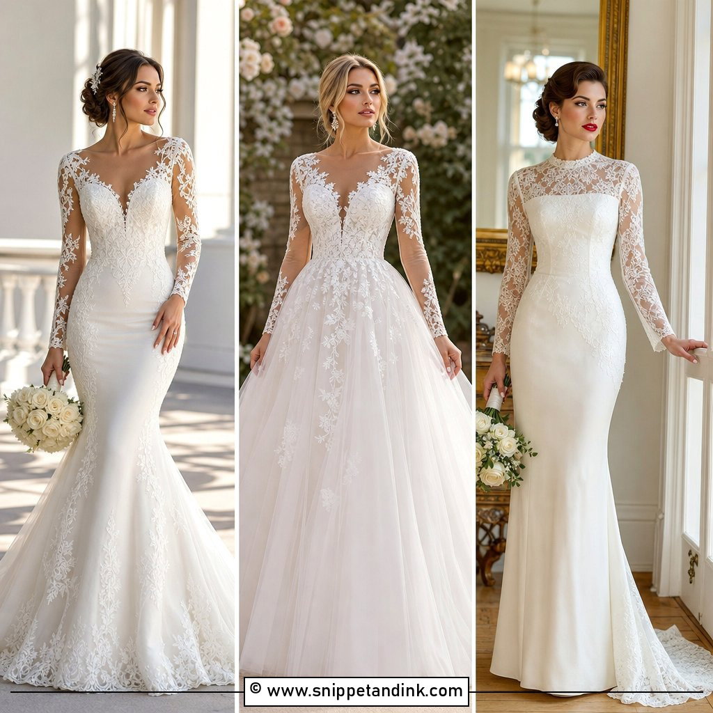 35 Wedding Dress with Sleeves Ideas for Elegant Brides