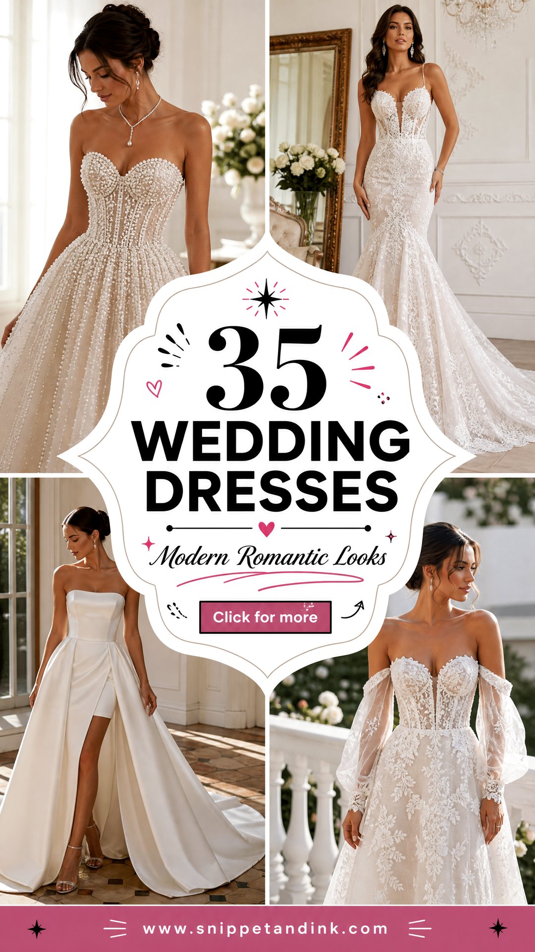 35 Wedding Dresses for Modern Romantic Bridal Looks - 35 Wedding Dresses for Modern, Romantic Bridal Looks