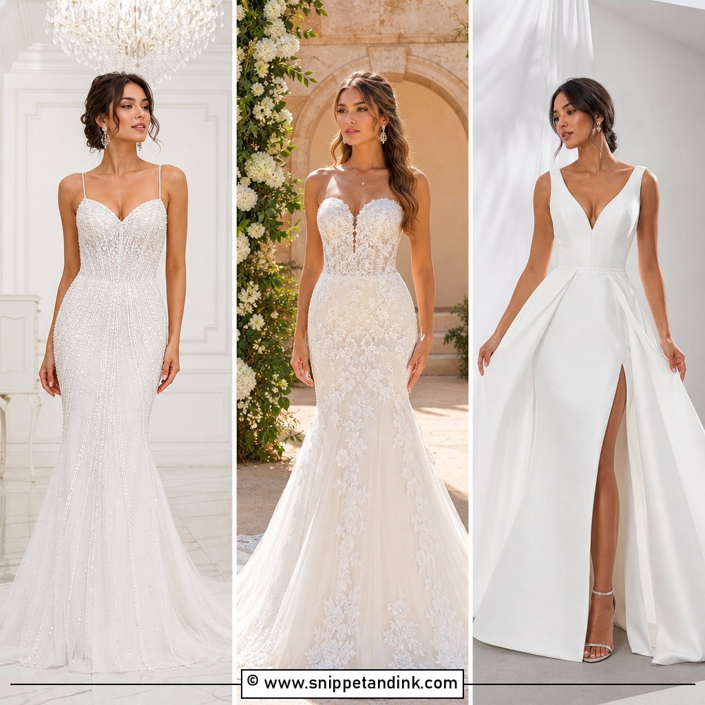 35 Wedding Dresses for Modern Romantic Bridal Looks