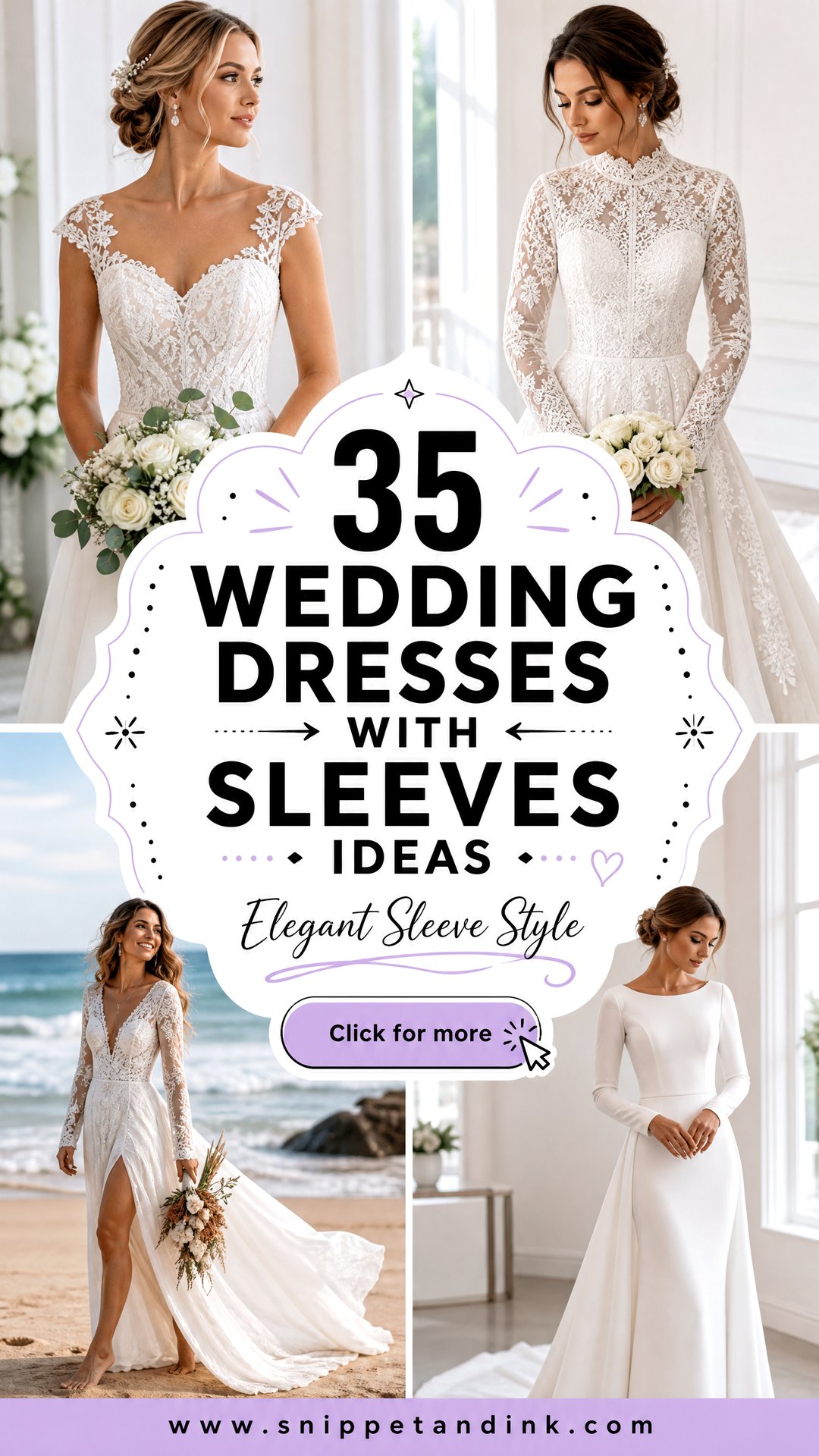 35 Wedding Dresses with Sleeves for Elegant Bridal Style - 35 Wedding Dresses with Sleeves for Elegant Bridal Style