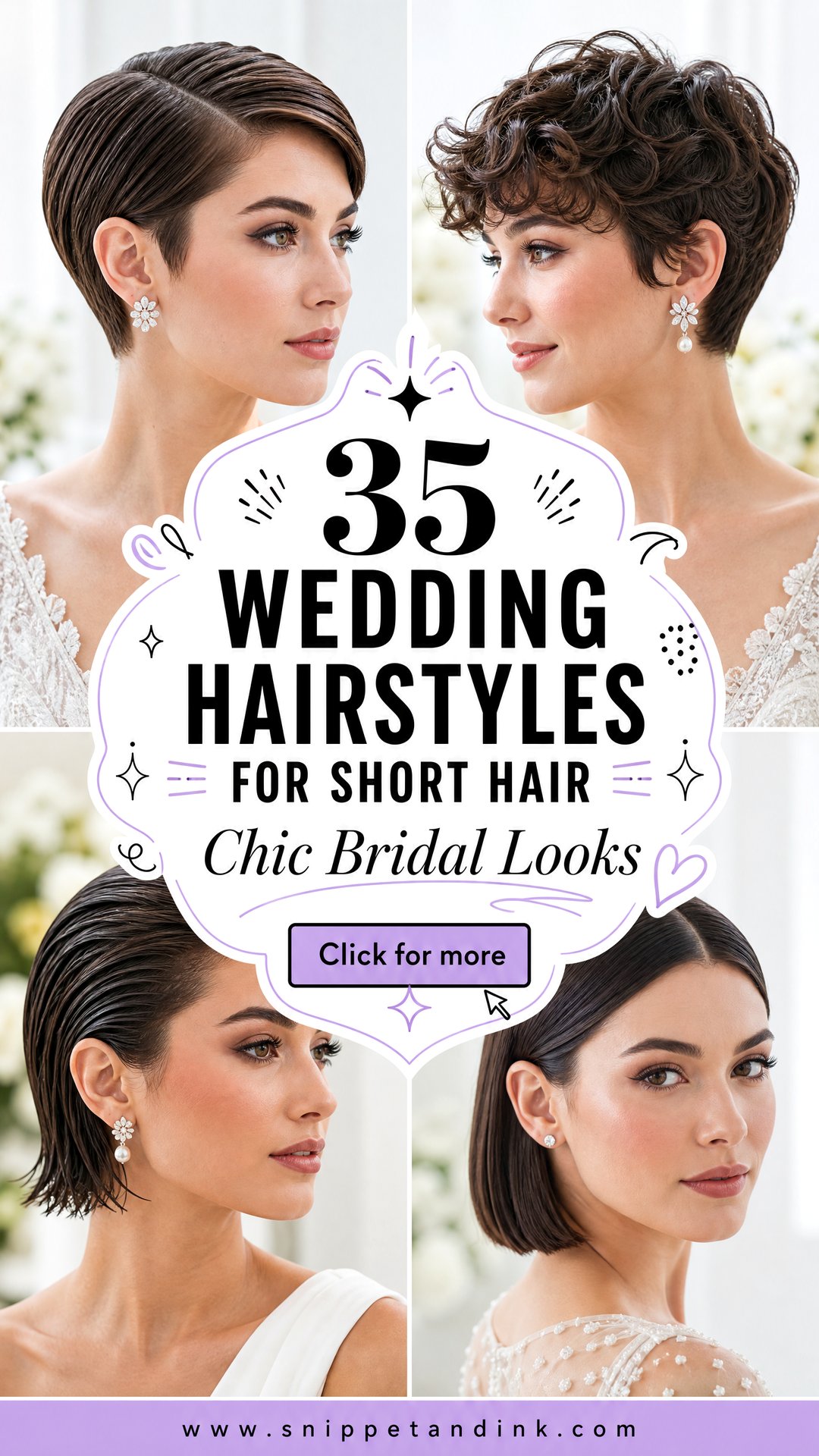 35 Wedding Hairstyles for Short Hair Chic Bridal Looks - 35 Wedding Hairstyles for Short Hair: Chic Bridal Looks