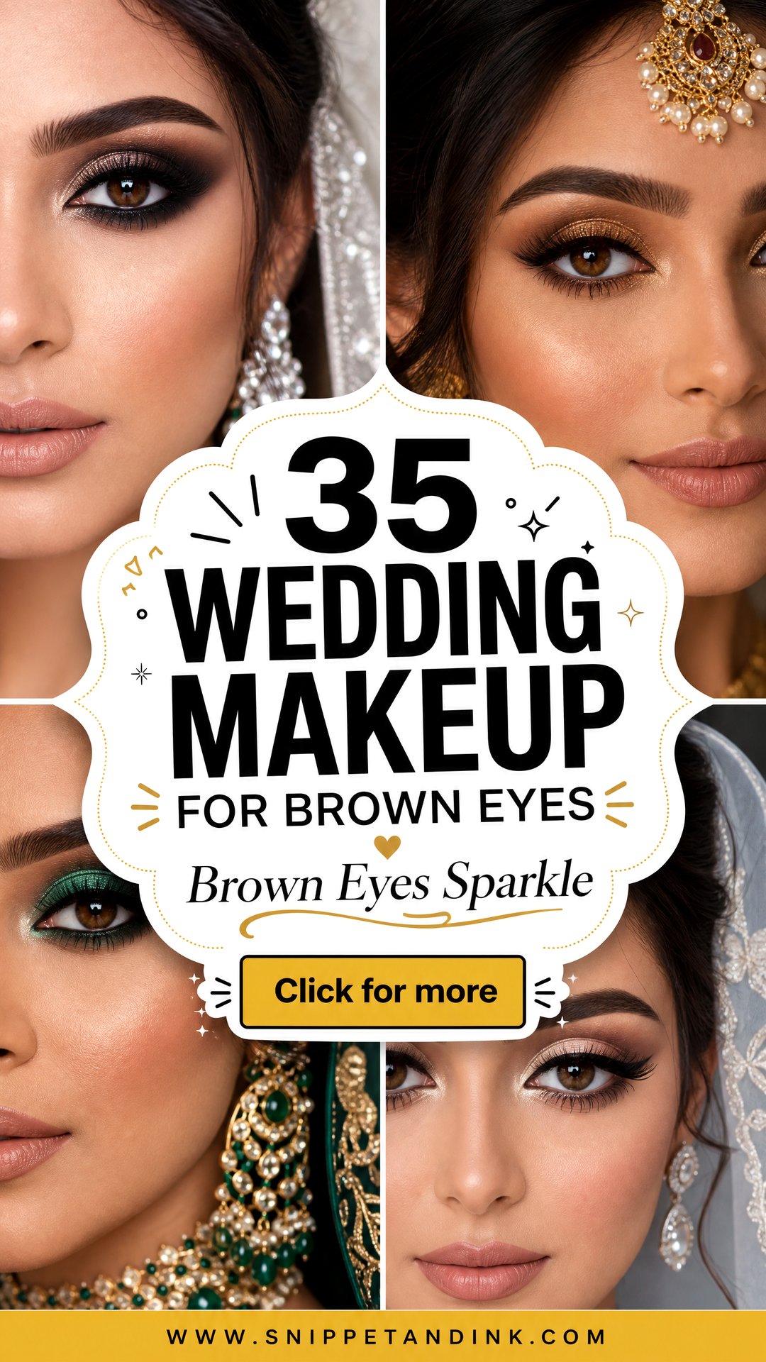 35 Wedding Makeup for Brown Eyes Stunning Bridal Looks - 35 Wedding Makeup for Brown Eyes: Stunning Bridal Looks