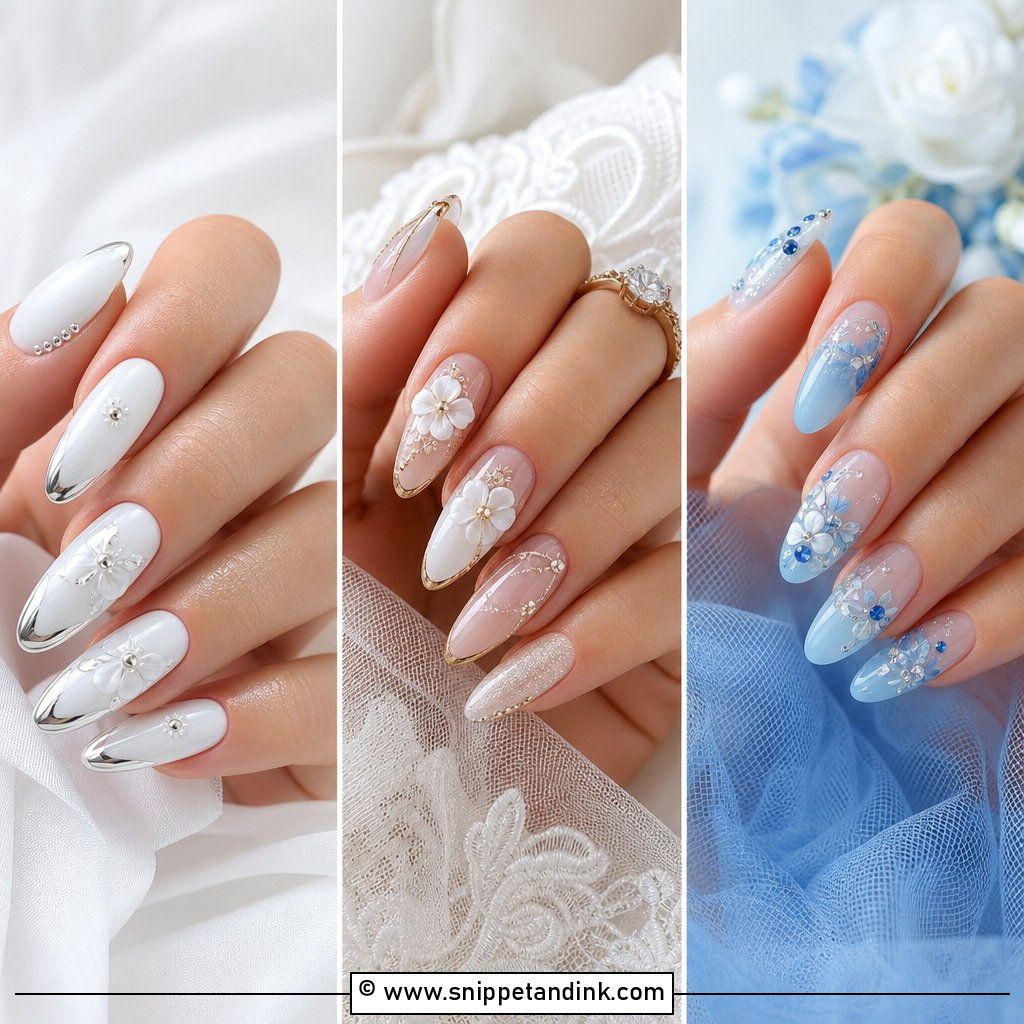 35 Wedding Nails Design Ideas for a Flawless Bridal Look