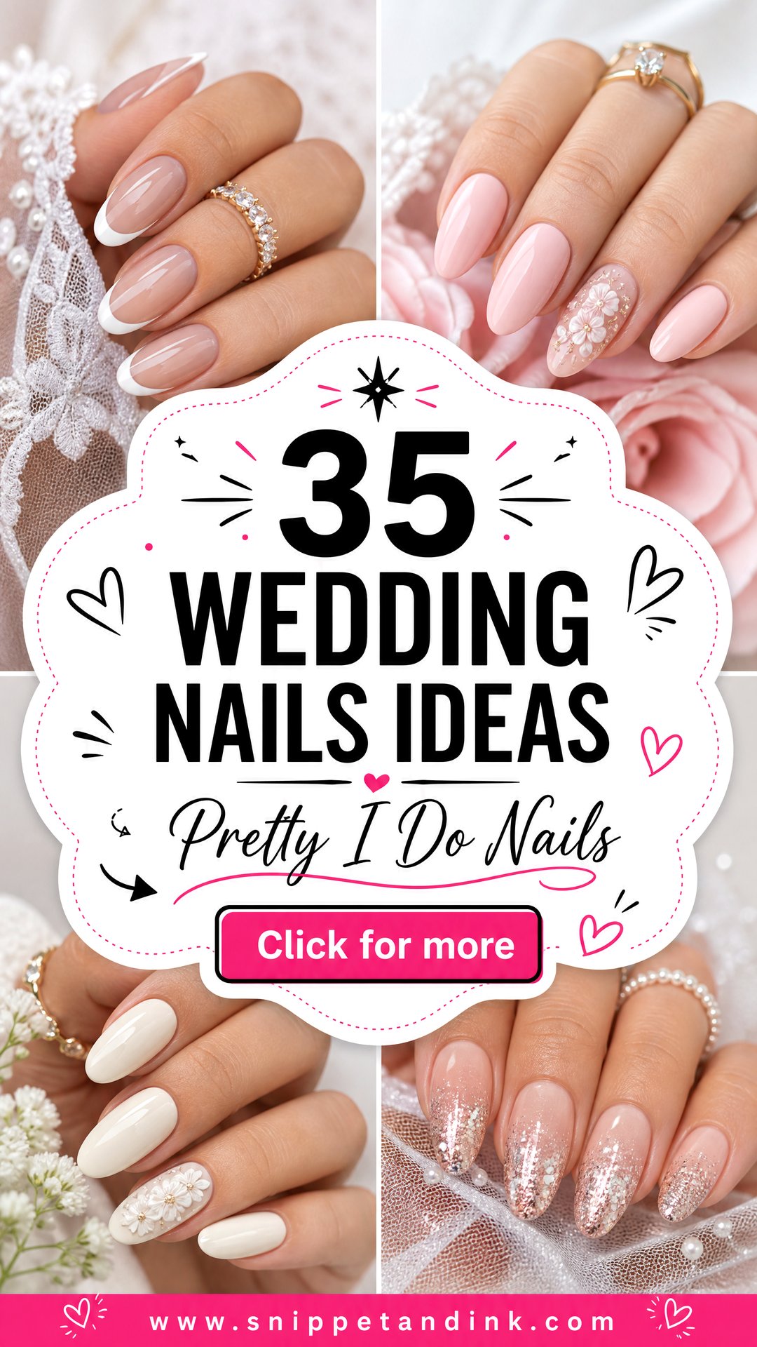 35 Wedding Nails Ideas for Brides Guests and Dream Looks - 35 Wedding Nails Ideas for Brides, Guests, and Dream Looks