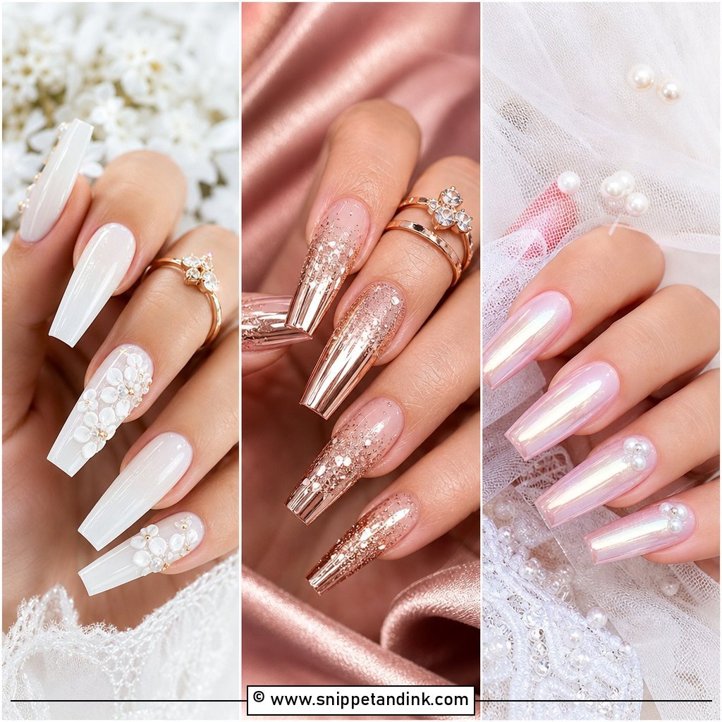 35 Wedding Nails for Bride Elegant Ideas for Your Big Day