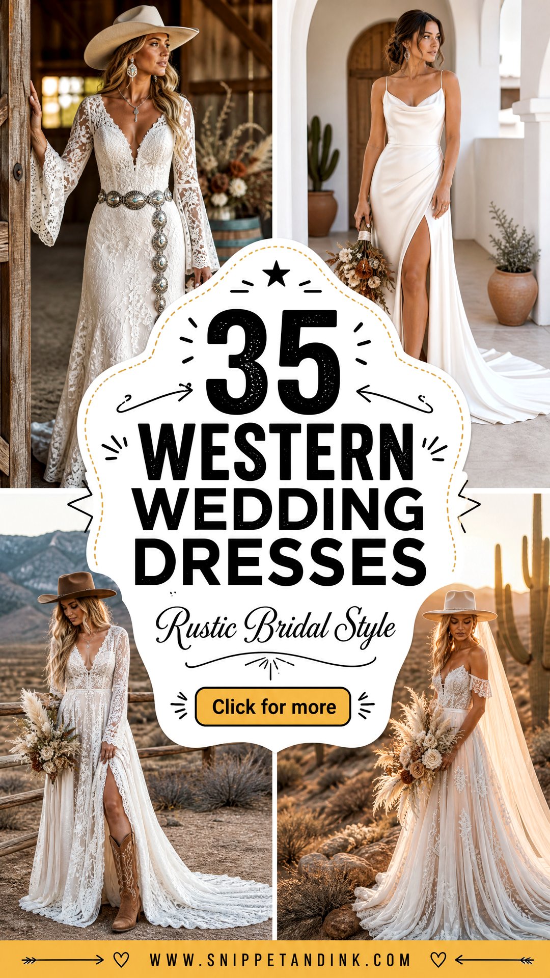 35 Western Wedding Dresses for Rustic Bridal Style - 35 Western Wedding Dresses for Rustic Bridal Style