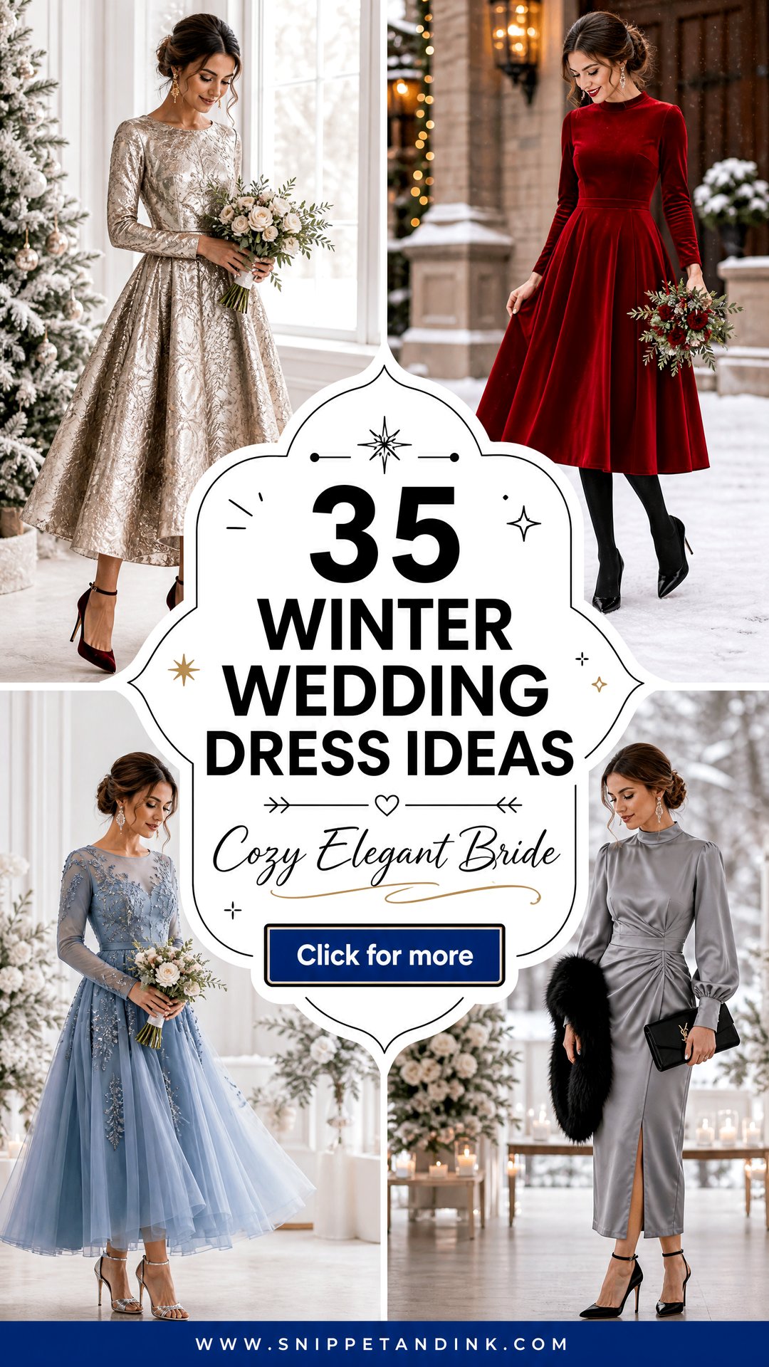 35 Winter Wedding Dress Ideas for Cozy Elegant Brides - 35 Winter Wedding Dress Ideas for Cozy, Elegant Brides