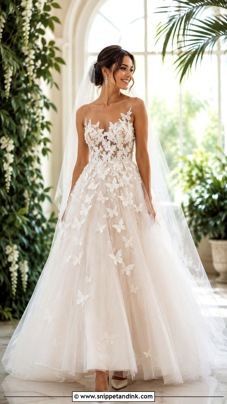 3D Butterfly Wedding Dress - Snippet and Ink - 20 3d Wedding Dress Ideas