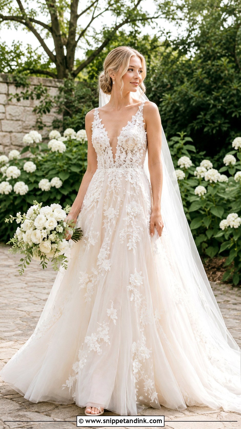 3D Floral Bride Dress - Snippet and Ink - 25 Bride Dress 2025 Ideas