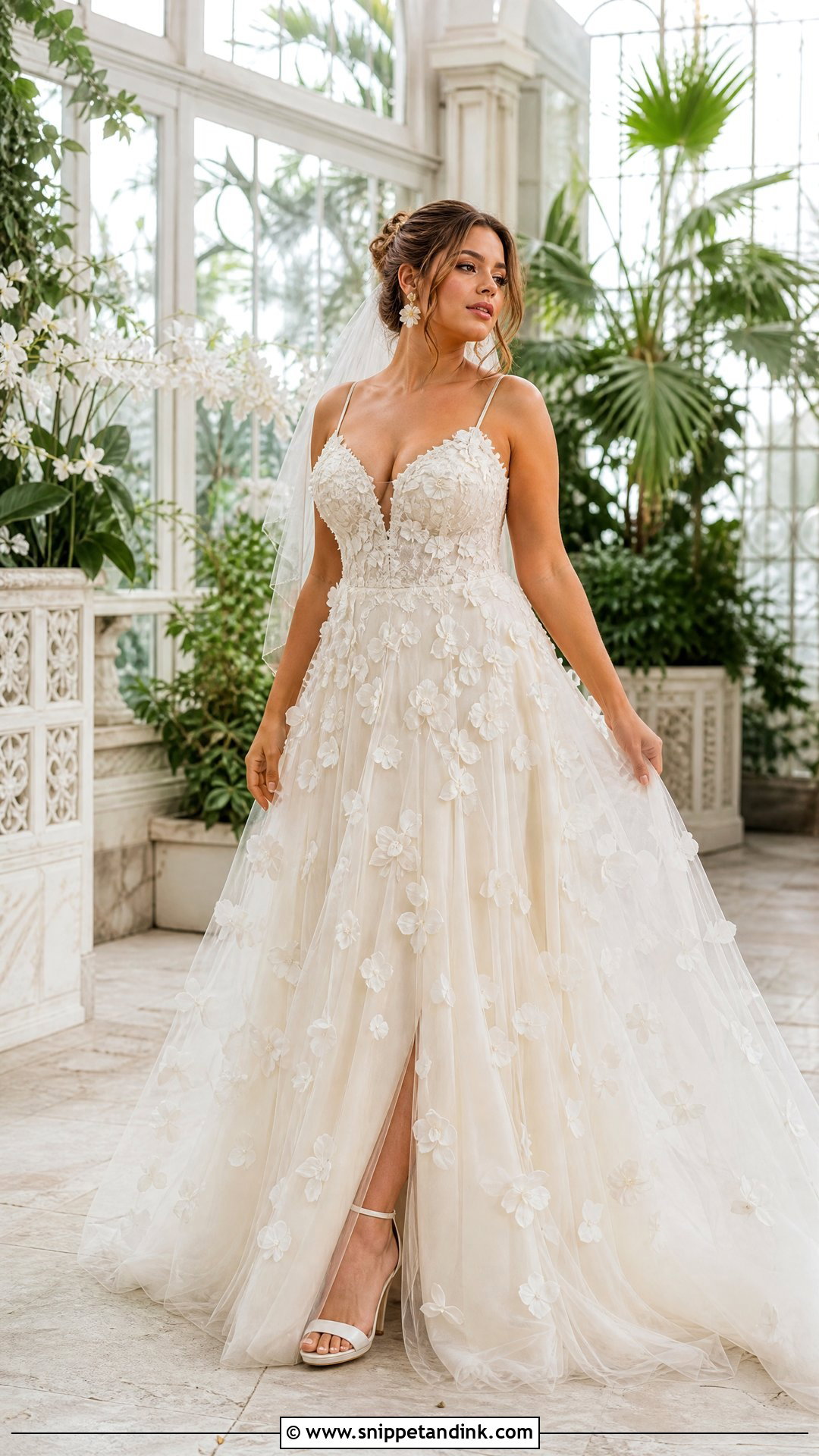 3D Floral Wedding Dress - Snippet and Ink - 25 Future Wedding Dress Ideas
