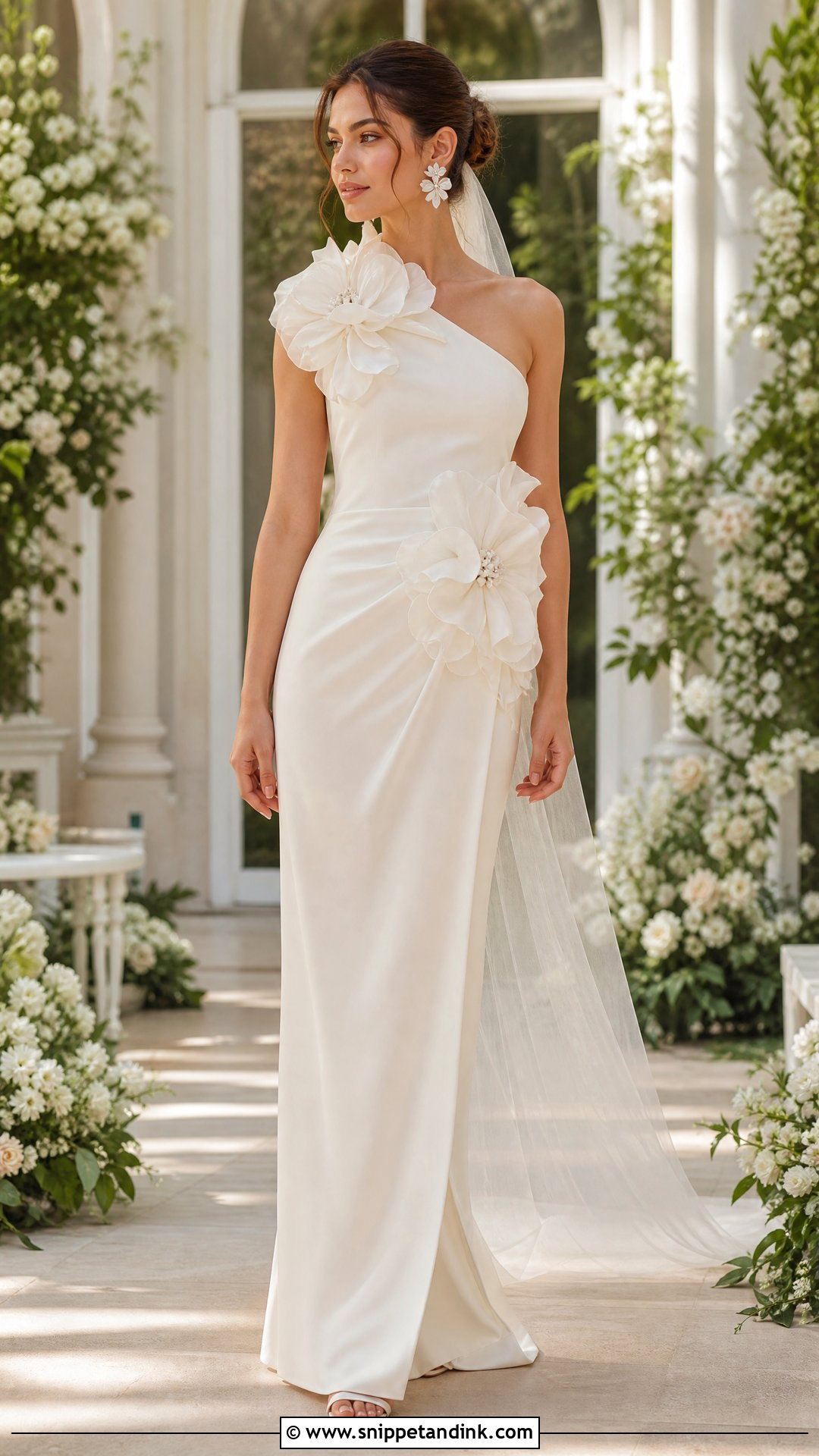 3D Floral Wedding Dress - Snippet and Ink - 20 Sculptural Wedding Dress Ideas