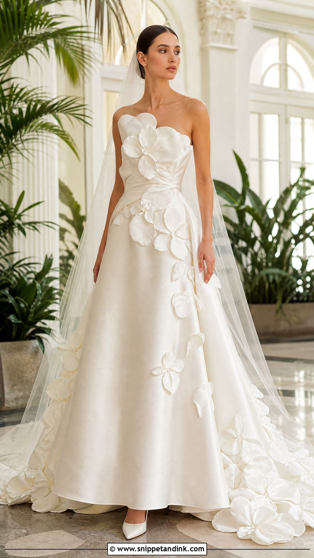 3D Flower Wedding Dress - Snippet and Ink - 25 Wedding Dresses 2026 Bride