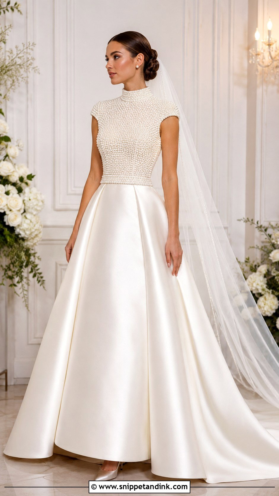 3D Pearl Wedding Dress - Snippet and Ink - 20 3d Wedding Dress Ideas