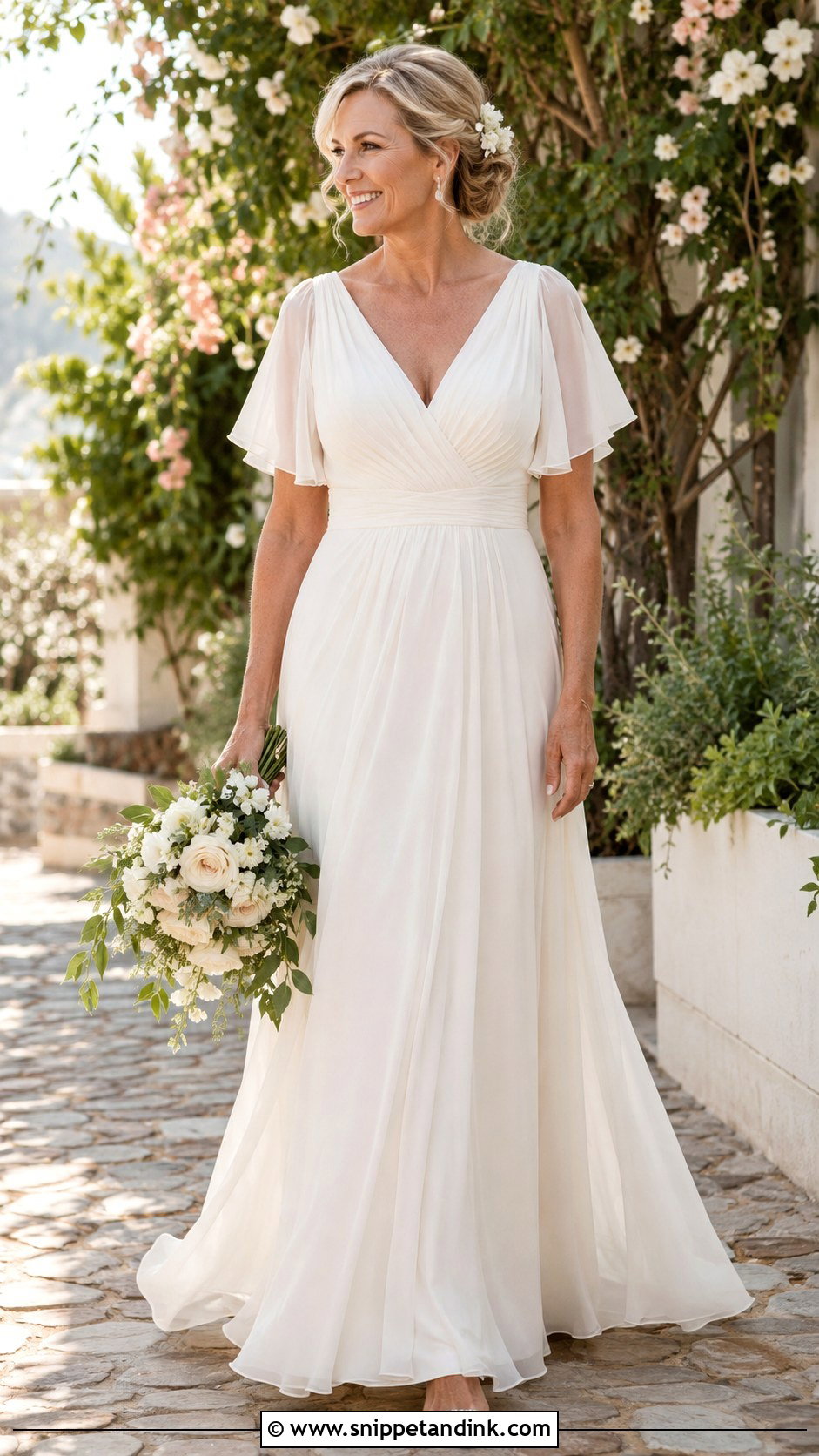 40s Chiffon Wedding Dress - Snippet and Ink - 25 40s Wedding Dress Ideas